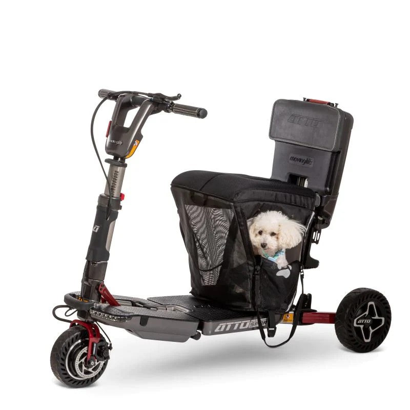 Moving Life ATTO Pet Carrier & Cushion Black - Scooter Life Canada