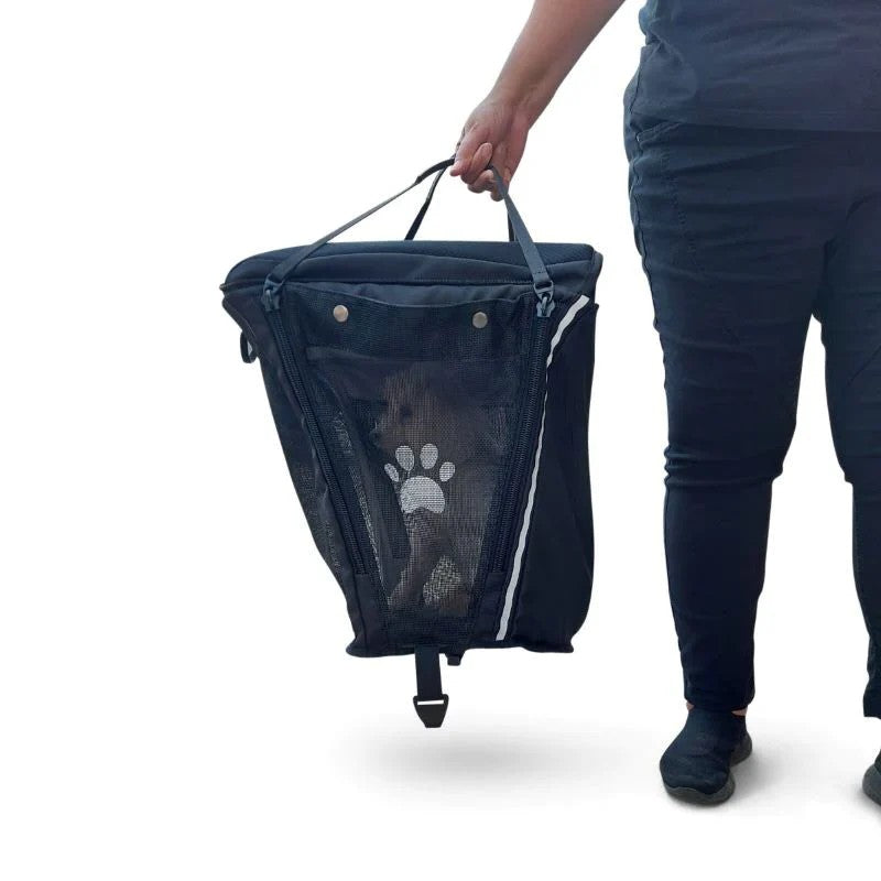 Moving Life ATTO Pet Carrier & Cushion Black - Scooter Life Canada