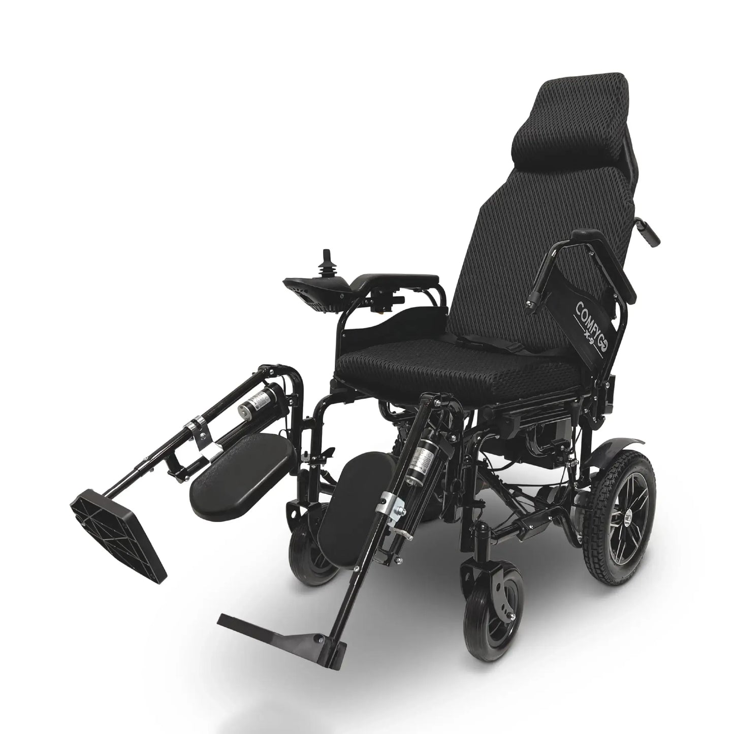 X-9 Remote Controlled Electric Wheelchair, Automatic Reclining Backrest & Lifting Leg Rests